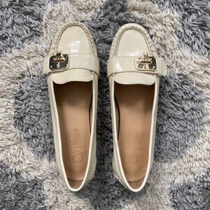 Cole Haan Cream Nike Air Flat Loafer Shoes
